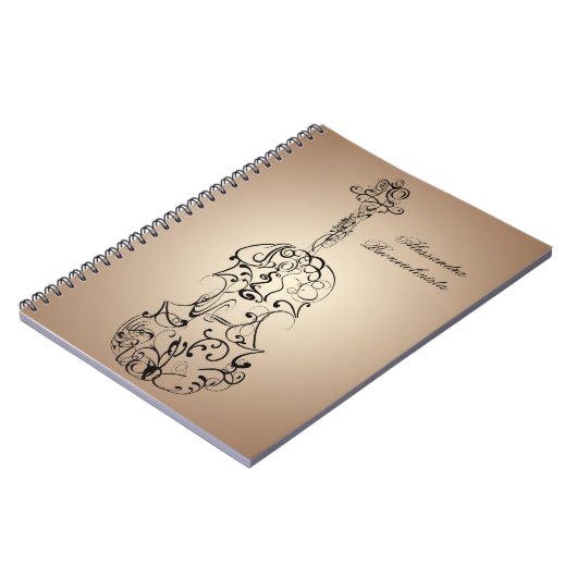 Carnet de notes à spirale de gribouillage de (Côté gauche)