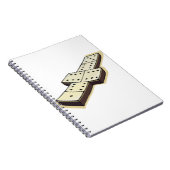 Carnet de notes à spirale de jeu de dominos (Côté Droit)