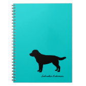Carnet de notes à spirale de labrador retriever (Devant)