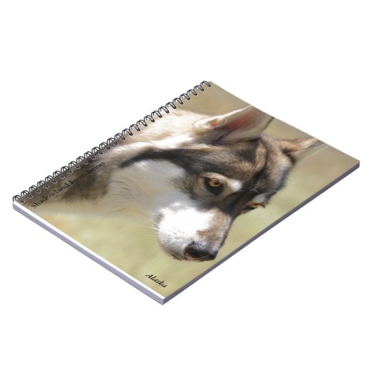 Carnet de notes à spirale de loup (Côté gauche)