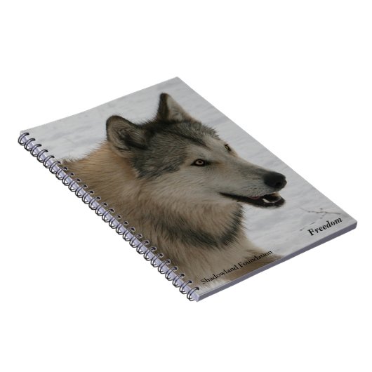 Carnet de notes à spirale de loup (Côté Droit)