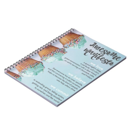 Carnet de notes à spirale de manifeste (Côté gauche)