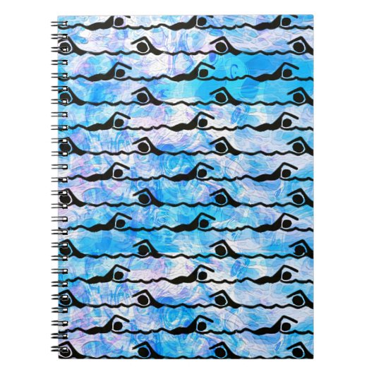 Carnet de notes à spirale de NATATION (Devant)