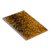 Carnet de notes à spirale de parties scintillantes (Côté Droit)