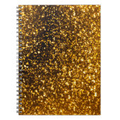 Carnet de notes à spirale de parties scintillantes (Devant)