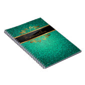 Carnet de notes à spirale de parties scintillantes (Côté Droit)