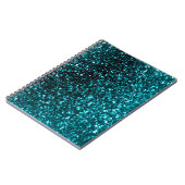 Carnet de notes à spirale de parties scintillantes (Côté gauche)