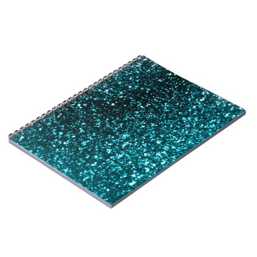 Carnet de notes à spirale de parties scintillantes (Côté gauche)