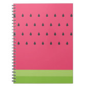 Carnet de notes à spirale de pastèque (Devant)