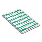 Carnet de notes à spirale de petits arbres (Côté Droit)