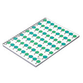 Carnet de notes à spirale de petits arbres (Côté gauche)