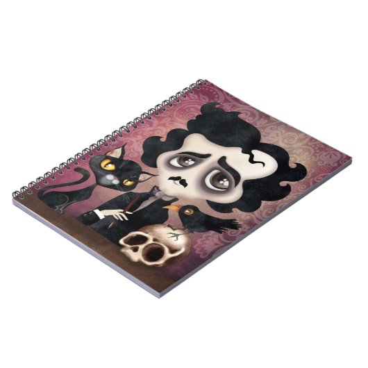 Carnet de notes à spirale de poète d'Edgar (Côté gauche)