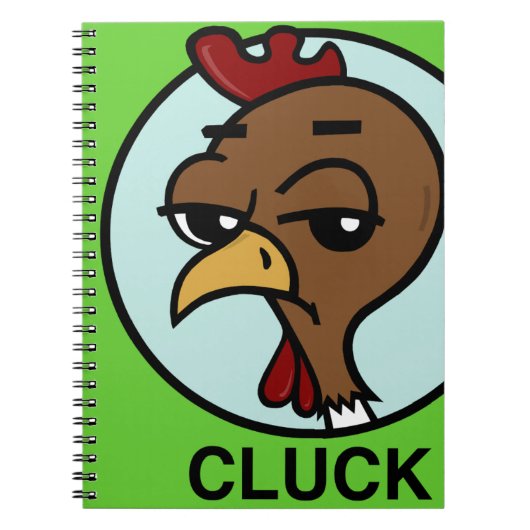 CARNET DE NOTES À SPIRALE DE POULET DRÔLE DE BANDE (Devant)