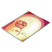 Carnet de notes à spirale de rose rustique (Côté gauche)