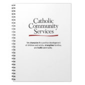 Carnet de notes à spirale de services à la (Devant)