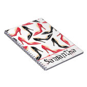 Carnet de notes à spirale de Stilletto de talons (Côté Droit)