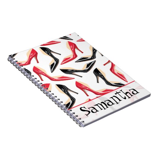 Carnet de notes à spirale de Stilletto de talons (Côté Droit)