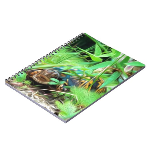 Carnet de notes à spirale de tortue de boîte (Côté gauche)