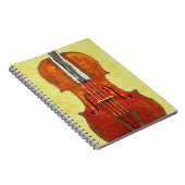 Carnet de notes à spirale de VIOLON (Côté Droit)