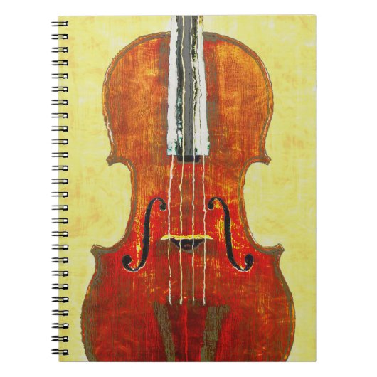 Carnet de notes à spirale de VIOLON (Devant)