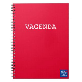 Carnet de notes à spirale de WWFC Vagenda
