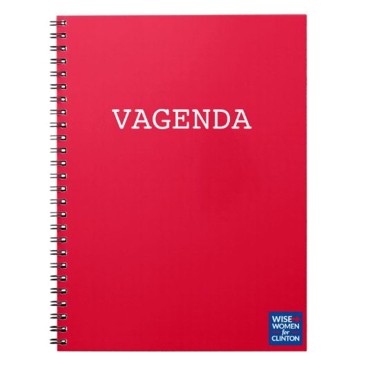 Carnet de notes à spirale de WWFC Vagenda (Devant)