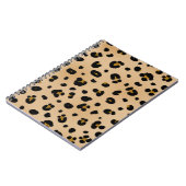 Carnet de notes à spirale d'empreinte de léopard (Côté gauche)