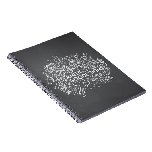 Carnet de notes à spirale des griffonnages de (Côté Droit)