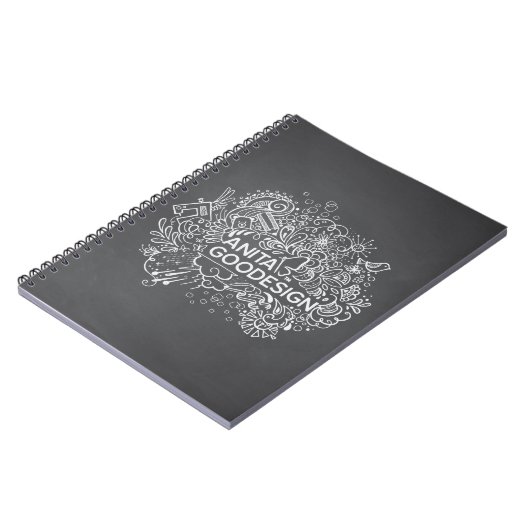 Carnet de notes à spirale des griffonnages de (Côté gauche)