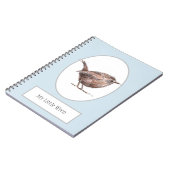 Carnet de notes à spirale d'oiseau de "mon petit (Côté gauche)