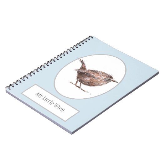 Carnet de notes à spirale d'oiseau de "mon petit (Côté gauche)