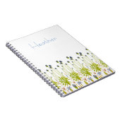 Carnet de notes à spirale FLORAL - (Côté Droit)