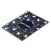 Carnet de notes à spirale personnalisé d'alpaga (Côté gauche)