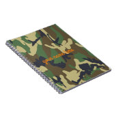 Carnet de notes à spirale personnalisé de Camo (Côté Droit)
