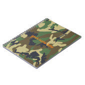 Carnet de notes à spirale personnalisé de Camo (Côté gauche)