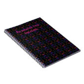 Carnet de notes à spirale personnalisé de mosaïque (Côté Droit)