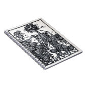 Carnet de notes à spirale squelettique vintage (Côté Droit)