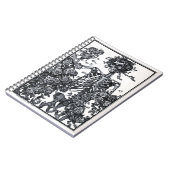 Carnet de notes à spirale squelettique vintage (Côté gauche)