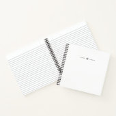 Carnet de notes à typographie élégante avec monogr (Intérieur)