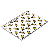 Carnet de notes Abeille | Motif de abeille à miel  (Côté gauche)