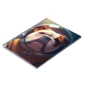 Carnet de notes Adorable Astronaute Bouledogue (Côté gauche)