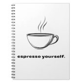 Carnet de notes Amoureux du Café « Exprimez votre  (Devant)