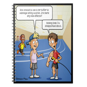 Carnet de notes amusant pour le massage de la voit