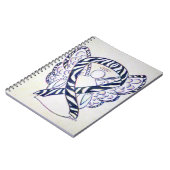 Carnet de notes Ange Ruban de sensibilisation au r (Côté gauche)