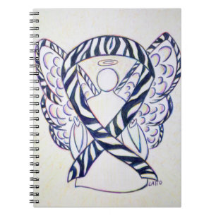 Carnet de notes Ange Ruban de sensibilisation au r