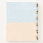 Carnet de notes anglaises à deux tons personnalisé (Dos)