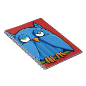 Carnet de notes Aqua Owl red 2 (Côté Droit)
