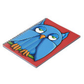 Carnet de notes Aqua Owl red 2 (Côté gauche)