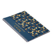Carnet de notes bleu céleste Halloween sorcière Lu (Côté Droit)