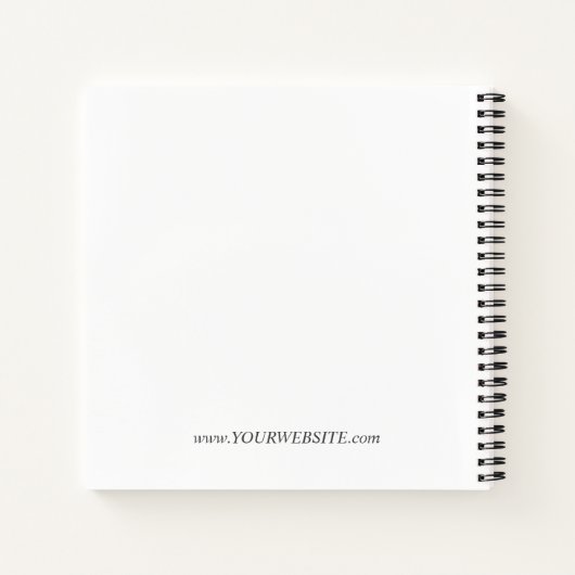 Carnet de notes Boho Monogramme croissant de lune (Dos)